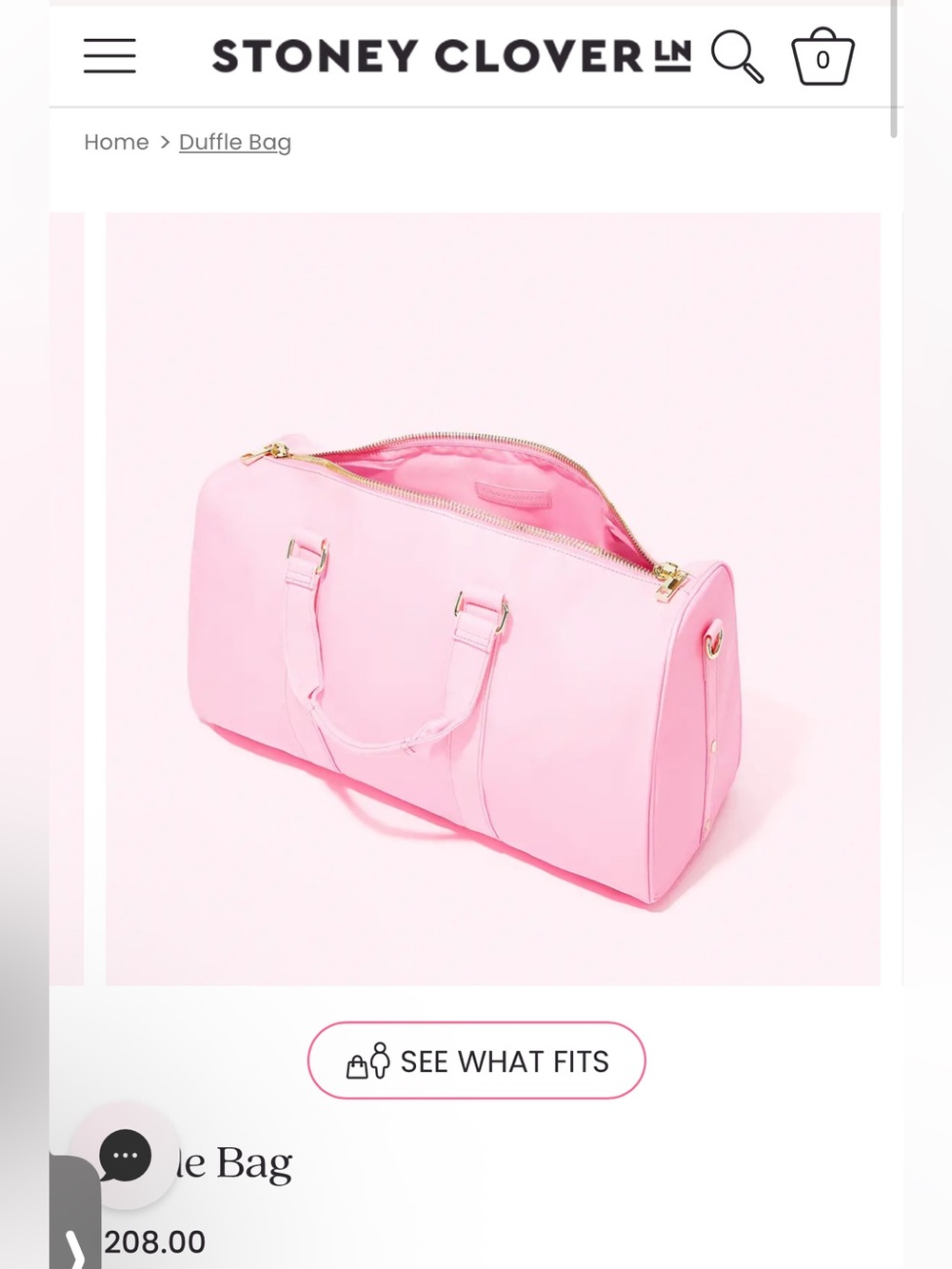 Stoney Cover LN Pink Duffel Bag - Stylish Weekend Tote